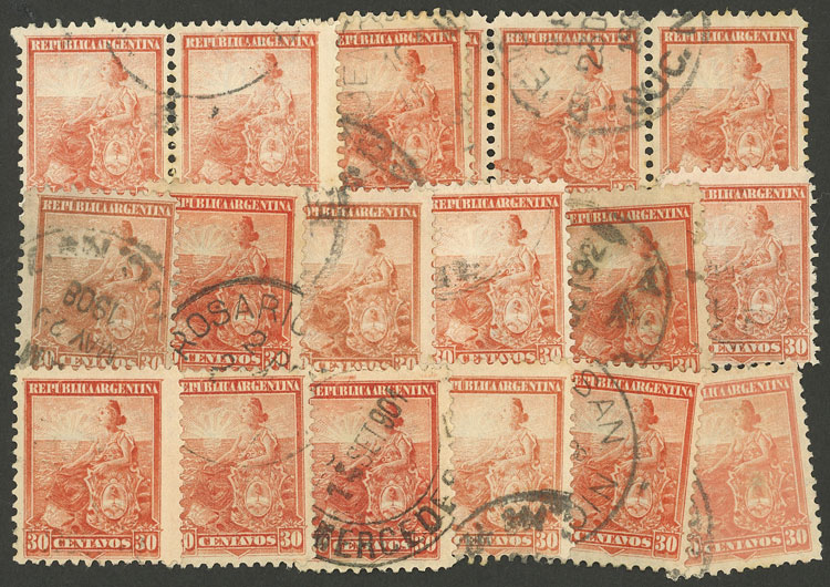 Lot 292 - Argentina general issues - Guillermo Jalil - Philatino Auction # 2401 ARGENTINA: Lot 292 - Argentina general issues - Guillermo Jalil - Philatino Auction # 2401 ARGENTINA: