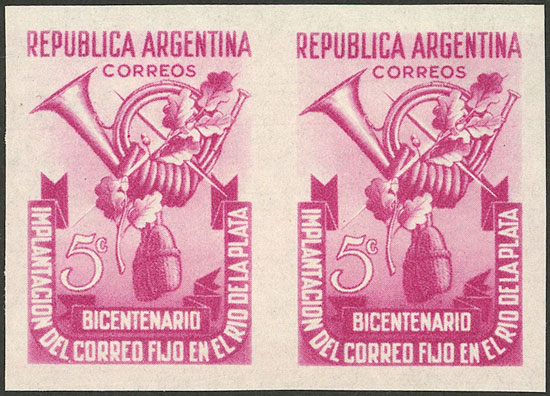 Lot 614 - Argentina general issues -  Guillermo Jalil - Philatino Auction # 2401 ARGENTINA: 