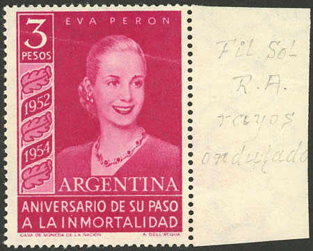 Lot 650 - Argentina general issues -  Guillermo Jalil - Philatino Auction # 2401 ARGENTINA: 
