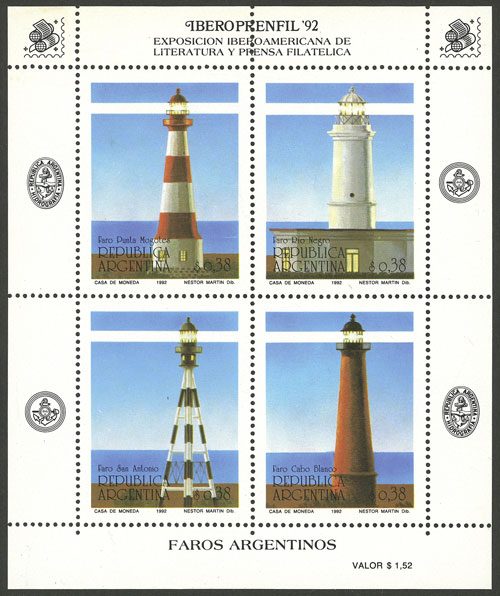 Lot 1181 - Argentina souvenir sheets - Guillermo Jalil - Philatino Auction # 2401 ARGENTINA: Lot 1181 - Argentina souvenir sheets - Guillermo Jalil - Philatino Auction # 2401 ARGENTINA: