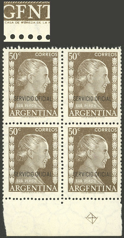 Lot 1292 - Argentina official stamps -  Guillermo Jalil - Philatino Auction # 2401 ARGENTINA: 