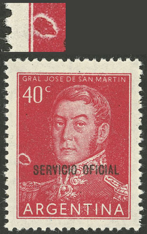 Lot 1296 - Argentina official stamps -  Guillermo Jalil - Philatino Auction # 2401 ARGENTINA: 