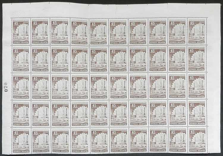 Lot 1302 - Argentina official stamps - Guillermo Jalil - Philatino Auction # 2401 ARGENTINA: Lot 1302 - Argentina official stamps - Guillermo Jalil - Philatino Auction # 2401 ARGENTINA:
