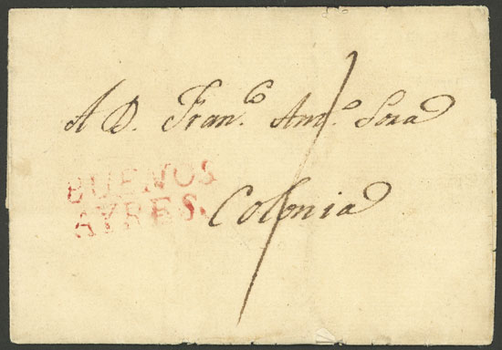 Lot 1317 - Argentina prephilately - Guillermo Jalil - Philatino Auction # 2401 ARGENTINA: Lot 1317 - Argentina prephilately - Guillermo Jalil - Philatino Auction # 2401 ARGENTINA: