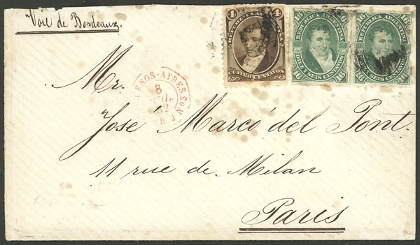Lot 1329 - Argentina postal history - Guillermo Jalil - Philatino Auction # 2401 ARGENTINA: Lot 1329 - Argentina postal history - Guillermo Jalil - Philatino Auction # 2401 ARGENTINA: