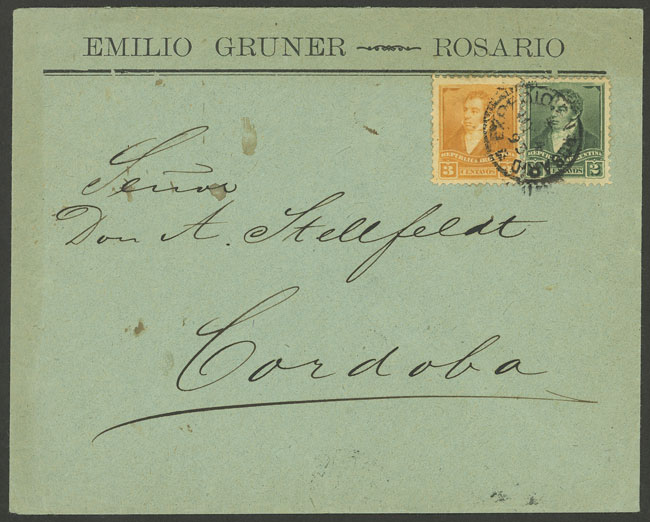 Lot 1335 - Argentina postal history - Guillermo Jalil - Philatino Auction # 2401 ARGENTINA: Lot 1335 - Argentina postal history - Guillermo Jalil - Philatino Auction # 2401 ARGENTINA:
