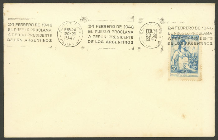 Lot 1394 - Argentina postal history -  Guillermo Jalil - Philatino Auction # 2401 ARGENTINA: 