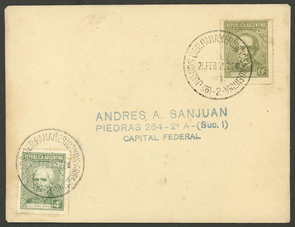 Lot 1396 - Argentina postal history -  Guillermo Jalil - Philatino Auction # 2401 ARGENTINA: 