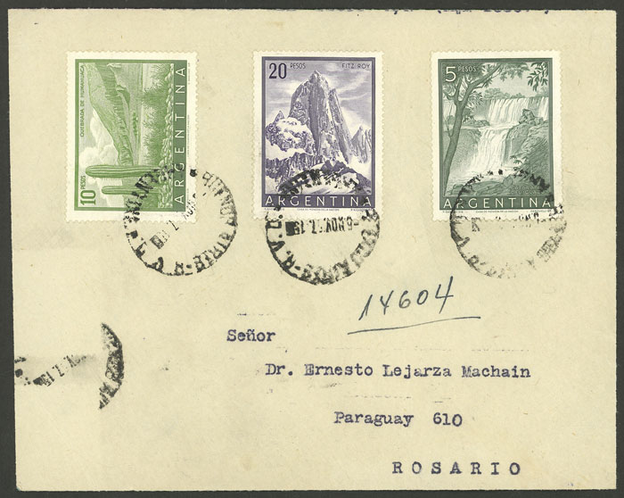 Lot 1407 - Argentina postal history - Guillermo Jalil - Philatino Auction # 2401 ARGENTINA: Lot 1407 - Argentina postal history - Guillermo Jalil - Philatino Auction # 2401 ARGENTINA: