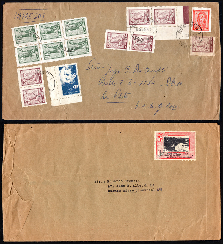 Lot 1419 - Argentina postal history - Guillermo Jalil - Philatino Auction # 2401 ARGENTINA: Lot 1419 - Argentina postal history - Guillermo Jalil - Philatino Auction # 2401 ARGENTINA: