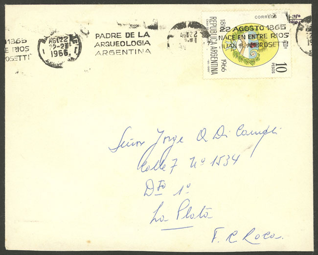 Lot 1429 - Argentina postal history -  Guillermo Jalil - Philatino Auction # 2401 ARGENTINA: 