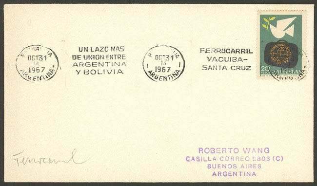 Lot 1433 - Argentina postal history -  Guillermo Jalil - Philatino Auction # 2401 ARGENTINA: 