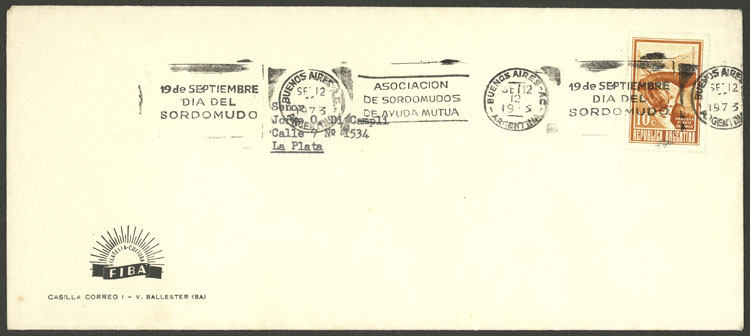 Lot 1439 - Argentina postal history -  Guillermo Jalil - Philatino Auction # 2401 ARGENTINA: 