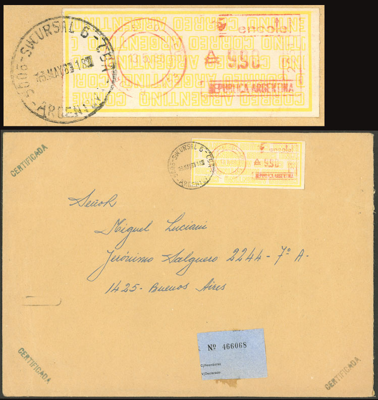 Lot 1444 - Argentina postal history -  Guillermo Jalil - Philatino Auction # 2401 ARGENTINA: 