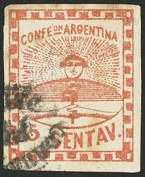 Lot 51 - Argentina confederation - Guillermo Jalil - Philatino Auction # 2401 ARGENTINA: Lot 51 - Argentina confederation - Guillermo Jalil - Philatino Auction # 2401 ARGENTINA: