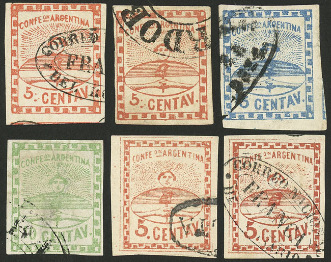 Lot 53 - Argentina confederation - Guillermo Jalil - Philatino Auction # 2401 ARGENTINA: Lot 53 - Argentina confederation - Guillermo Jalil - Philatino Auction # 2401 ARGENTINA: