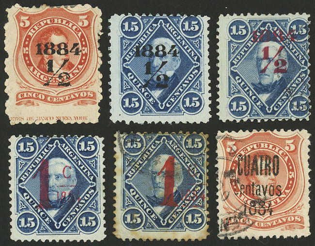 Lot 182 - Argentina general issues -  Guillermo Jalil - Philatino Auction # 2401 ARGENTINA: 
