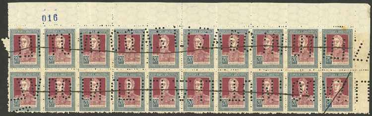 Lot 385 - Argentina general issues - Guillermo Jalil - Philatino Auction # 2401 ARGENTINA: Lot 385 - Argentina general issues - Guillermo Jalil - Philatino Auction # 2401 ARGENTINA: