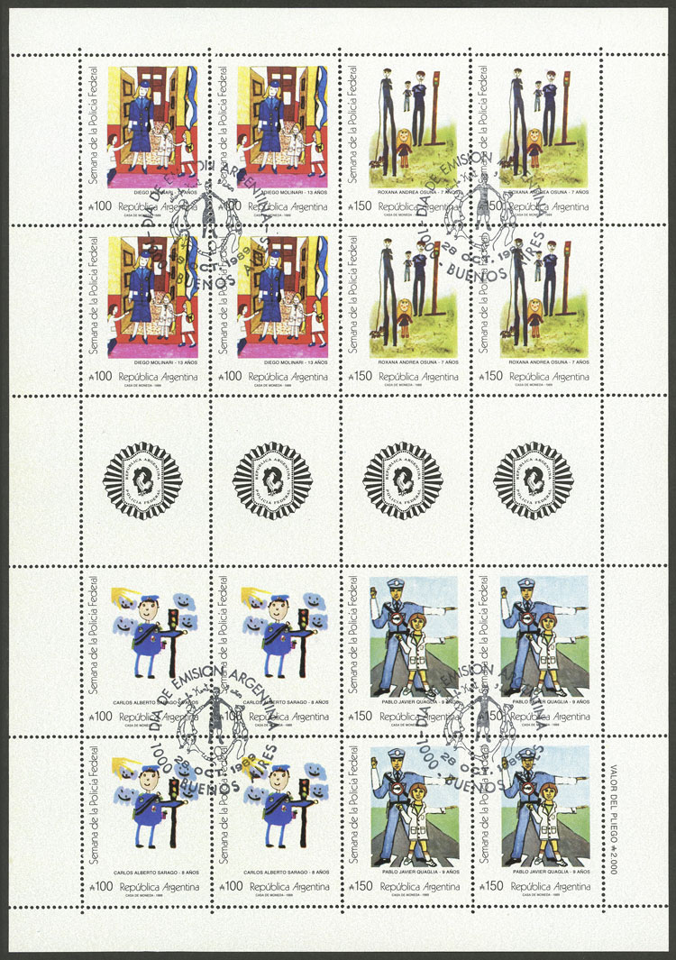 Lot 1009 - Argentina general issues - Guillermo Jalil - Philatino Auction # 2401 ARGENTINA: Lot 1009 - Argentina general issues - Guillermo Jalil - Philatino Auction # 2401 ARGENTINA: