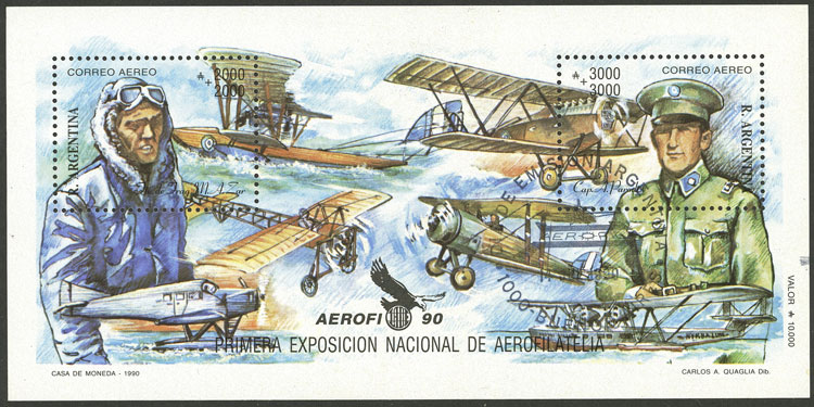 Lot 1173 - Argentina souvenir sheets - Guillermo Jalil - Philatino Auction # 2401 ARGENTINA: Lot 1173 - Argentina souvenir sheets - Guillermo Jalil - Philatino Auction # 2401 ARGENTINA: