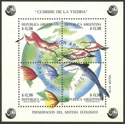 Lot 1180 - Argentina souvenir sheets - Guillermo Jalil - Philatino Auction # 2401 ARGENTINA: Lot 1180 - Argentina souvenir sheets - Guillermo Jalil - Philatino Auction # 2401 ARGENTINA: