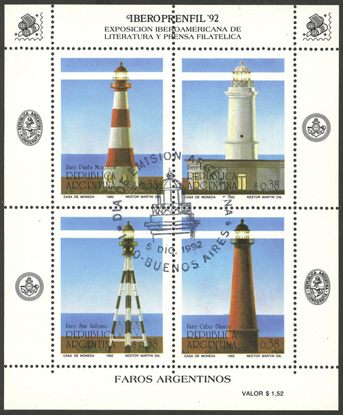 Lot 1182 - Argentina souvenir sheets - Guillermo Jalil - Philatino Auction # 2401 ARGENTINA: Lot 1182 - Argentina souvenir sheets - Guillermo Jalil - Philatino Auction # 2401 ARGENTINA: