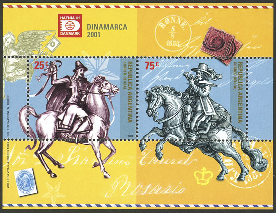 Lot 1209 - Argentina souvenir sheets -  Guillermo Jalil - Philatino Auction # 2401 ARGENTINA: 