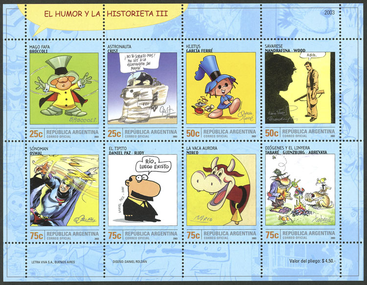 Lot 1213 - Argentina souvenir sheets -  Guillermo Jalil - Philatino Auction # 2401 ARGENTINA: 