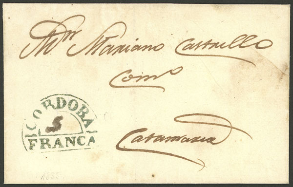 Lot 1318 - Argentina prephilately - Guillermo Jalil - Philatino Auction # 2401 ARGENTINA: Lot 1318 - Argentina prephilately - Guillermo Jalil - Philatino Auction # 2401 ARGENTINA:
