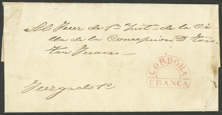 Lot 1319 - Argentina prephilately - Guillermo Jalil - Philatino Auction # 2401 ARGENTINA: Lot 1319 - Argentina prephilately - Guillermo Jalil - Philatino Auction # 2401 ARGENTINA: