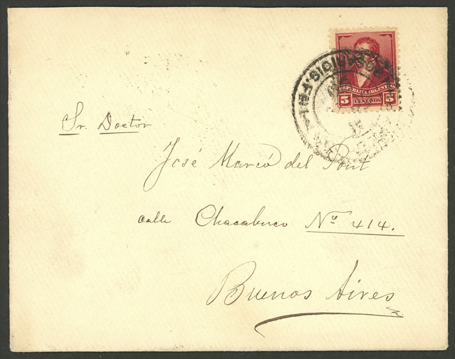 Lot 1339 - Argentina postal history - Guillermo Jalil - Philatino Auction # 2401 ARGENTINA: Lot 1339 - Argentina postal history - Guillermo Jalil - Philatino Auction # 2401 ARGENTINA: