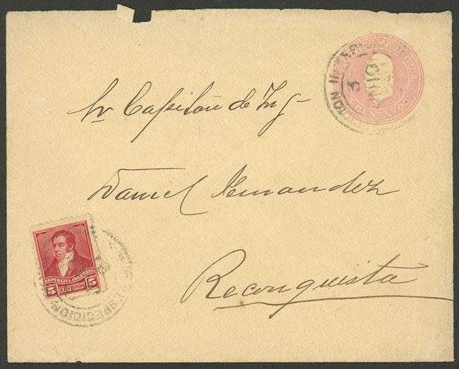 Lot 1337 - Argentina postal history - Guillermo Jalil - Philatino Auction # 2401 ARGENTINA: Lot 1337 - Argentina postal history - Guillermo Jalil - Philatino Auction # 2401 ARGENTINA: