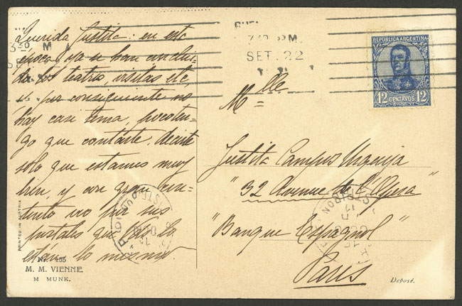 Lot 1345 - Argentina postal history - Guillermo Jalil - Philatino Auction # 2401 ARGENTINA: Lot 1345 - Argentina postal history - Guillermo Jalil - Philatino Auction # 2401 ARGENTINA: