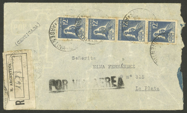 Lot 1371 - Argentina postal history -  Guillermo Jalil - Philatino Auction # 2401 ARGENTINA: 