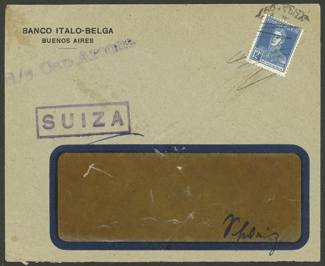 Lot 1362 - Argentina postal history -  Guillermo Jalil - Philatino Auction # 2401 ARGENTINA: 