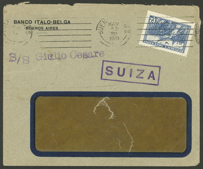 Lot 1364 - Argentina postal history -  Guillermo Jalil - Philatino Auction # 2401 ARGENTINA: 