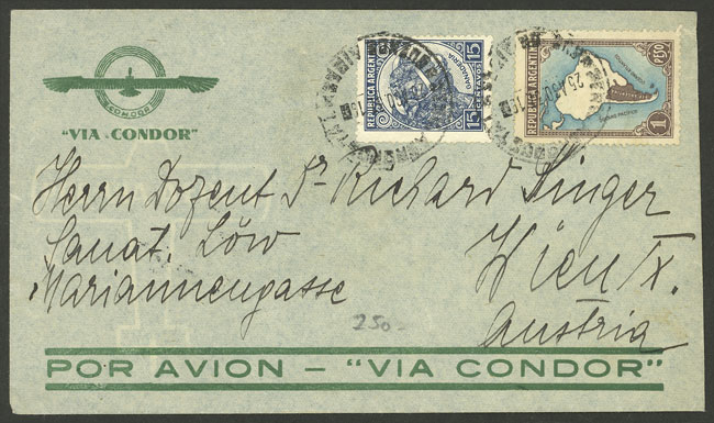 Lot 1379 - Argentina postal history -  Guillermo Jalil - Philatino Auction # 2401 ARGENTINA: 