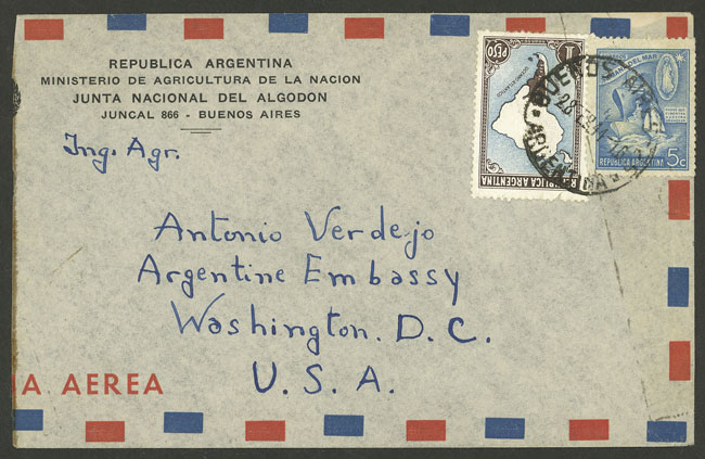 Lot 1386 - Argentina postal history -  Guillermo Jalil - Philatino Auction # 2401 ARGENTINA: 