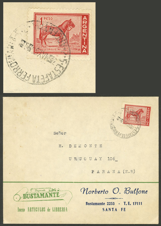 Lot 1411 - Argentina postal history - Guillermo Jalil - Philatino Auction # 2401 ARGENTINA: Lot 1411 - Argentina postal history - Guillermo Jalil - Philatino Auction # 2401 ARGENTINA: