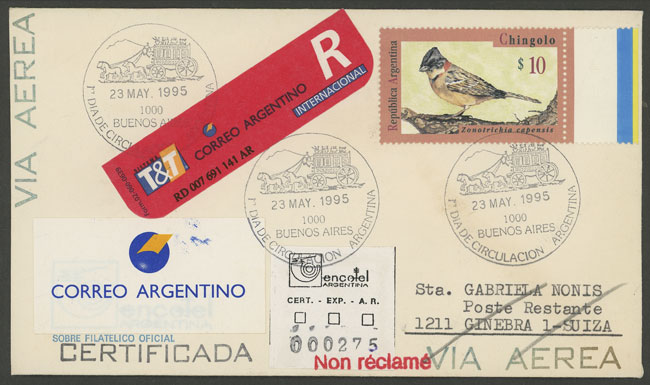 Lot 1448 - Argentina postal history -  Guillermo Jalil - Philatino Auction # 2401 ARGENTINA: 