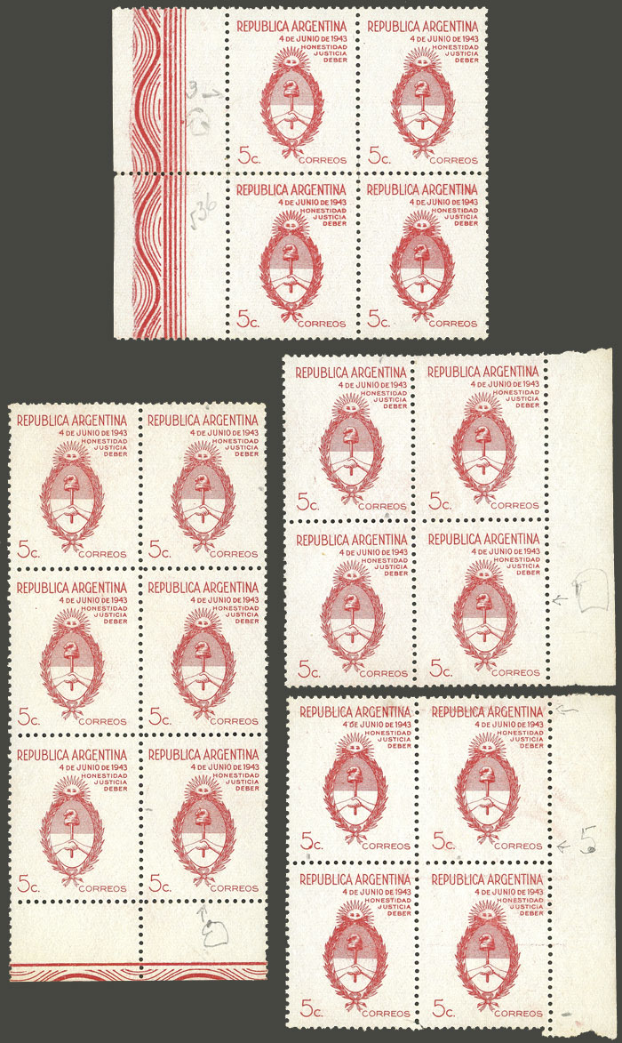 Lot 568 - Argentina general issues - Guillermo Jalil - Philatino Auction # 2401 ARGENTINA: Lot 568 - Argentina general issues - Guillermo Jalil - Philatino Auction # 2401 ARGENTINA: