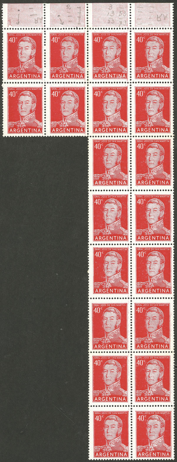 Lot 663 - Argentina general issues -  Guillermo Jalil - Philatino Auction # 2401 ARGENTINA: 