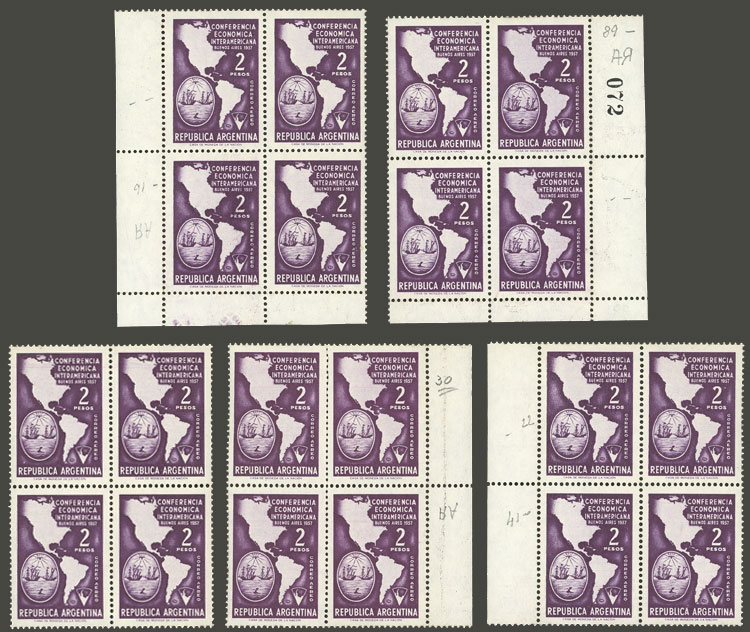 Lot 700 - Argentina general issues - Guillermo Jalil - Philatino Auction # 2401 ARGENTINA: Lot 700 - Argentina general issues - Guillermo Jalil - Philatino Auction # 2401 ARGENTINA: