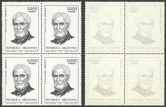 Lot 975 - Argentina general issues -  Guillermo Jalil - Philatino Auction # 2401 ARGENTINA: 