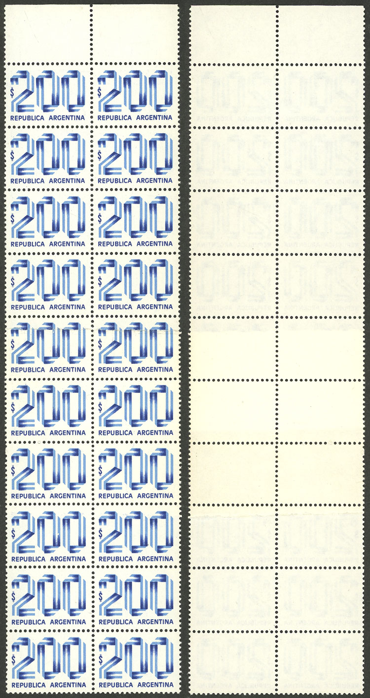 Lot 981 - Argentina general issues - Guillermo Jalil - Philatino Auction # 2401 ARGENTINA: Lot 981 - Argentina general issues - Guillermo Jalil - Philatino Auction # 2401 ARGENTINA: