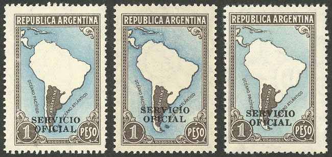 Lot 1288 - Argentina official stamps -  Guillermo Jalil - Philatino Auction # 2401 ARGENTINA: 