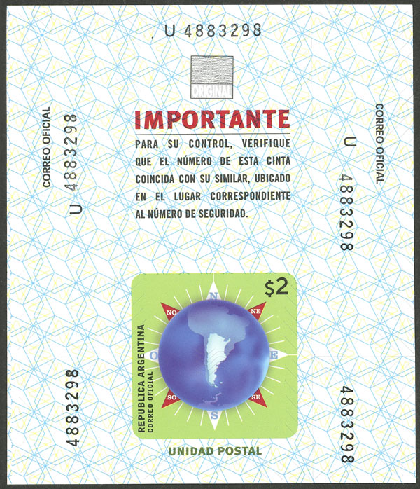 Lot 1227 - Argentina parcel post seals -  Guillermo Jalil - Philatino Auction # 2401 ARGENTINA: 