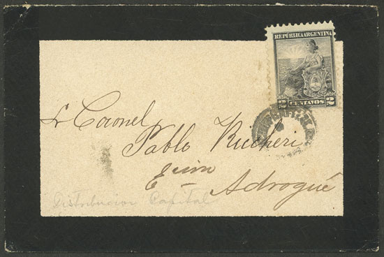 Lot 1341 - Argentina postal history - Guillermo Jalil - Philatino Auction # 2401 ARGENTINA: Lot 1341 - Argentina postal history - Guillermo Jalil - Philatino Auction # 2401 ARGENTINA: