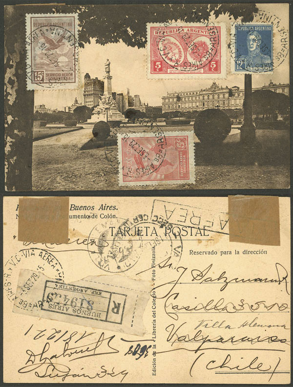 Lot 1358 - Argentina postal history -  Guillermo Jalil - Philatino Auction # 2401 ARGENTINA: 