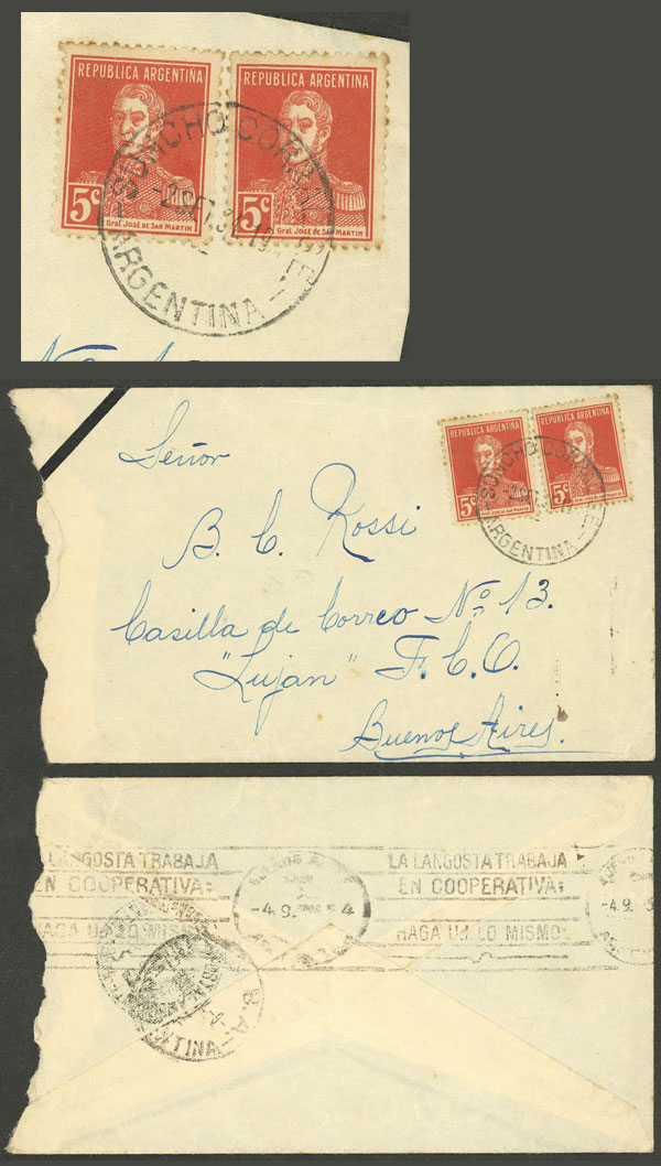 Lot 1366 - Argentina postal history -  Guillermo Jalil - Philatino Auction # 2401 ARGENTINA: 